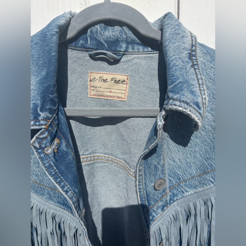 We the Free Free People After Hours Denim Jacket Medium - Picture 4 of 11